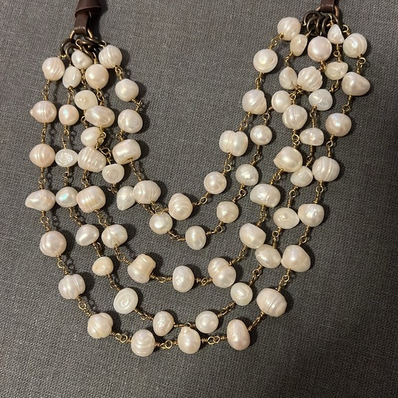 Freshwater Pearl Layered Necklace - Picture 4 of 8